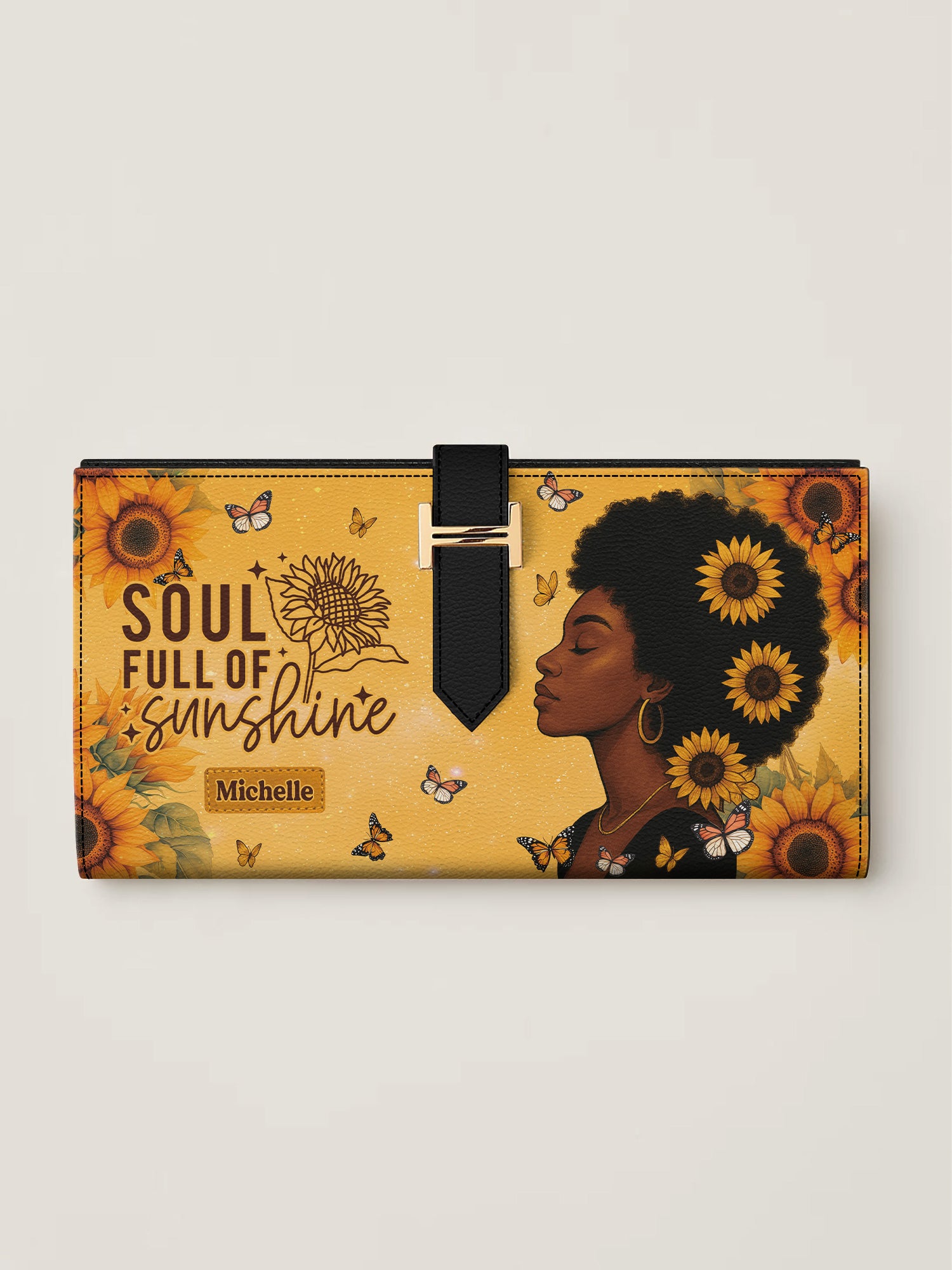 Sunshine Soul Tab Closure Wallet