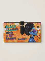 Black Classy Tab Closure Wallet