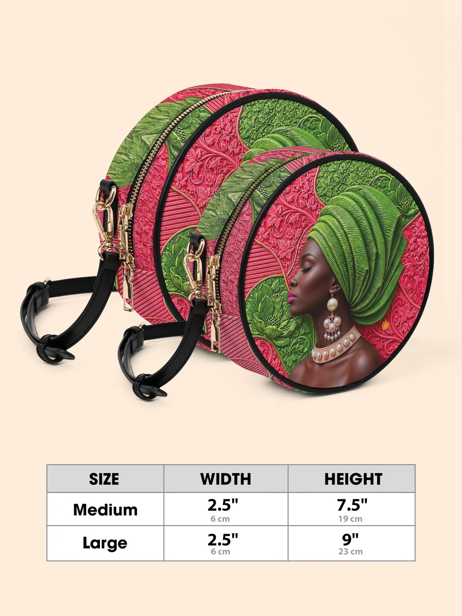 Divine Green Circle Crossbody Bag QR0TD705