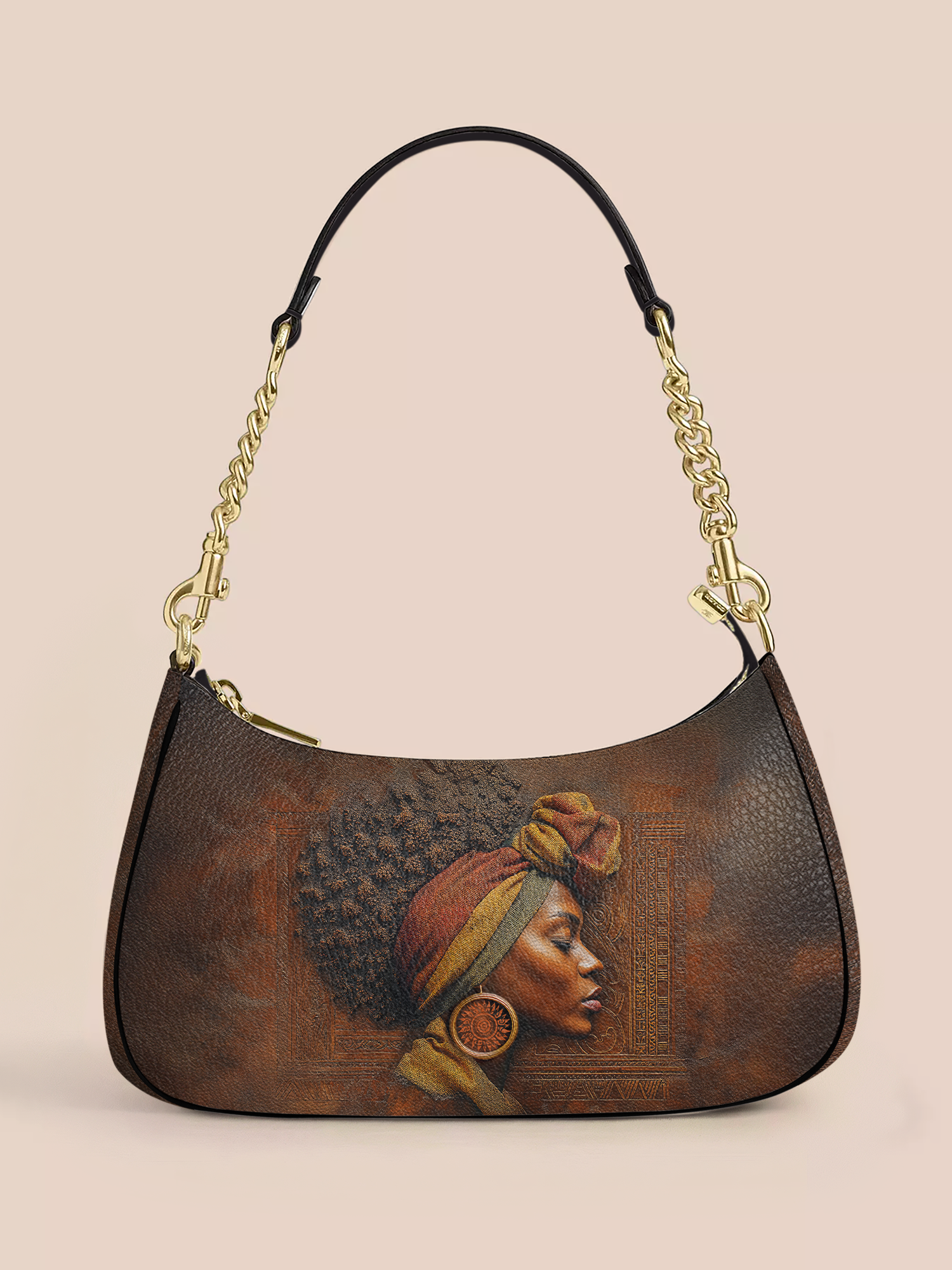 Afro-Elegance Demi Crossbody Bag QR0HH022