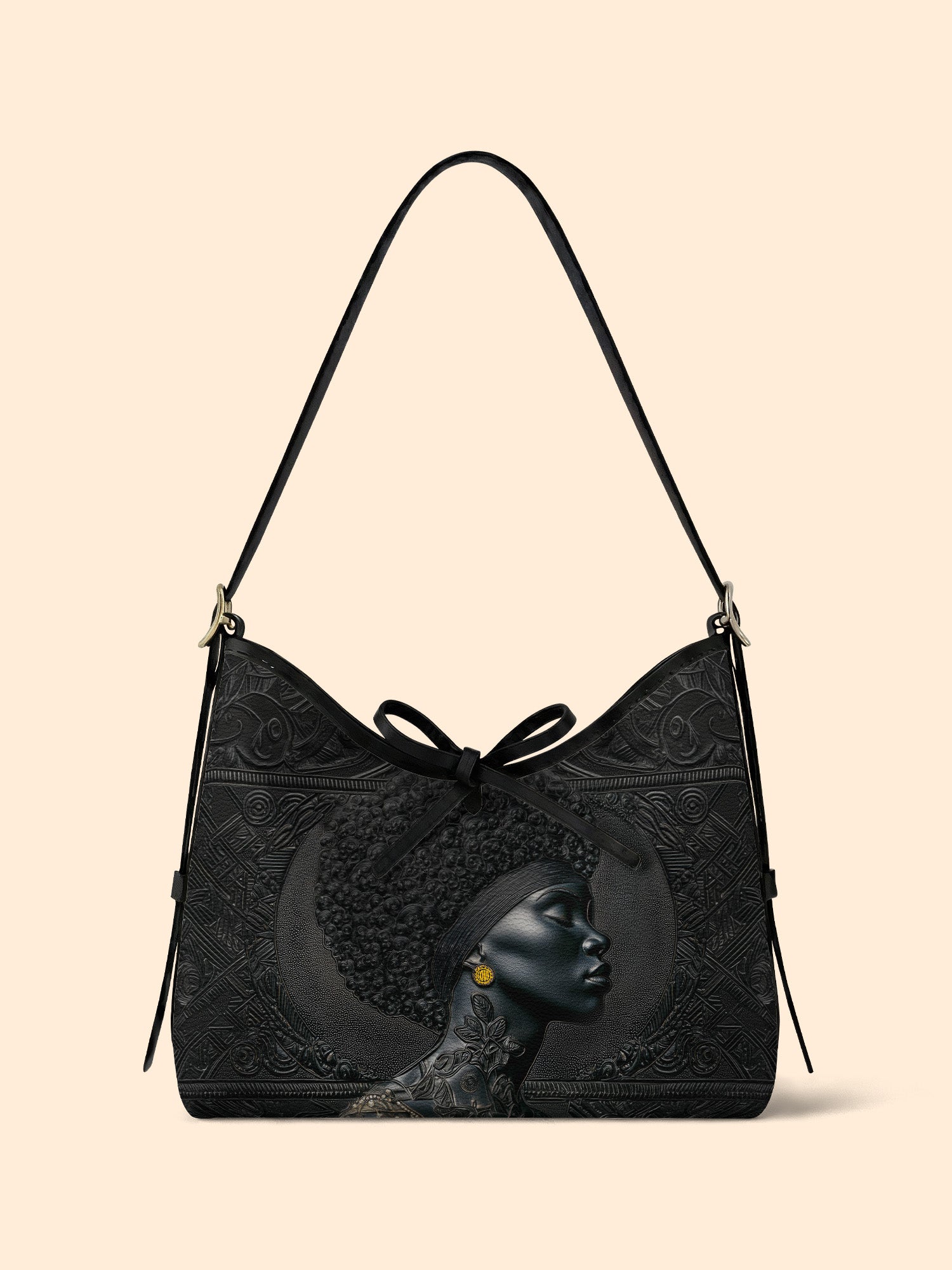 Crowned In Onyx Bowline Hobo Bag QR0XD119