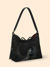 Crowned In Onyx Bowline Hobo Bag QR0XD119