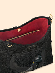 Crowned In Onyx Bowline Hobo Bag QR0XD119