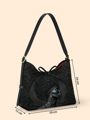 Crowned In Onyx Bowline Hobo Bag QR0XD119