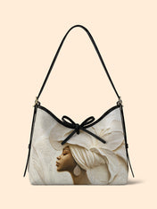 Ivory Blossom Bowline Hobo Bag QR0TV067
