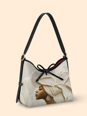 Ivory Blossom Bowline Hobo Bag QR0TV067