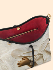 Ivory Blossom Bowline Hobo Bag QR0TV067