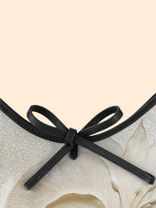 Ivory Blossom Bowline Hobo Bag QR0TV067