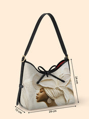 Ivory Blossom Bowline Hobo Bag QR0TV067