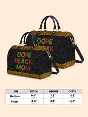 DOPE BLACK MOM Juneteenth Leather Boston Bag QR0XD1033