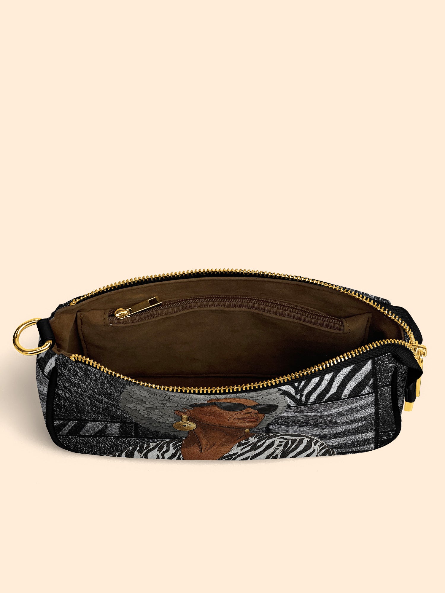 Midnight Zebra Classic Zip Pochette QR0TV259