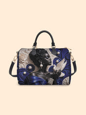 Royal Serene Leather Boston Bag QR0HH213