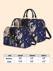 Royal Serene Leather Boston Bag QR0HH213