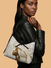 Ivory Blossom Bowline Hobo Bag QR0TV067