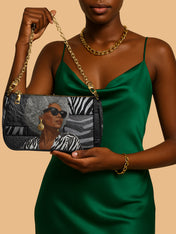 Midnight Zebra Classic Zip Pochette QR0TV259