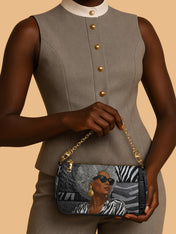Midnight Zebra Classic Zip Pochette QR0TV259