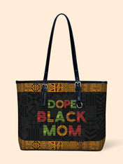 DOPE BLACK MOM Juneteenth Leather Bucket Bag QR0XD1033