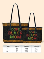DOPE BLACK MOM Juneteenth Leather Bucket Bag QR0XD1033