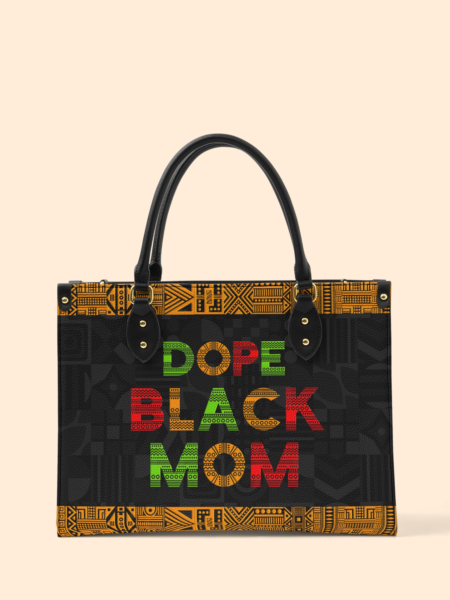 DOPE BLACK MOM Juneteenth Premium Leather Handbag QR0XD1033