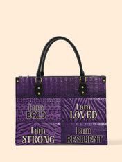 Resilient Spirit Premium Leather Handbag QR0XD1049
