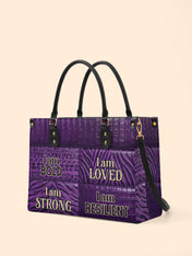 Resilient Spirit Premium Leather Handbag QR0XD1049