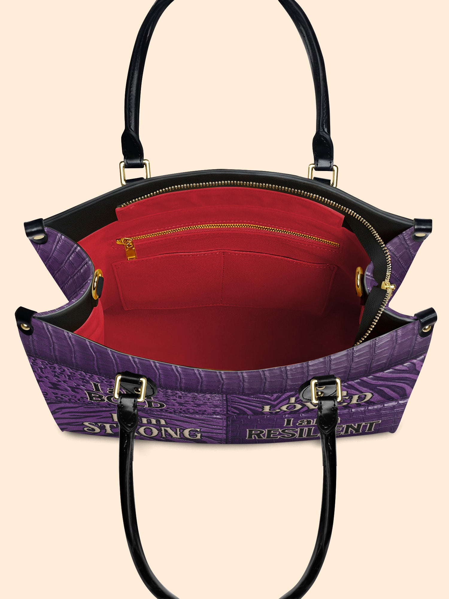 Resilient Spirit Premium Leather Handbag QR0XD1049