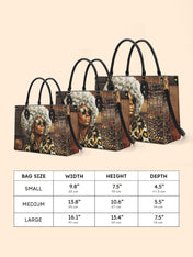 Bronze Leopard Premium Leather Handbag QR0TV260