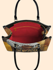 Golden Fierce Premium Leather Handbag QR0TV256
