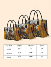 Golden Fierce Premium Leather Handbag QR0TV256