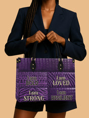 Resilient Spirit Premium Leather Handbag QR0XD1049