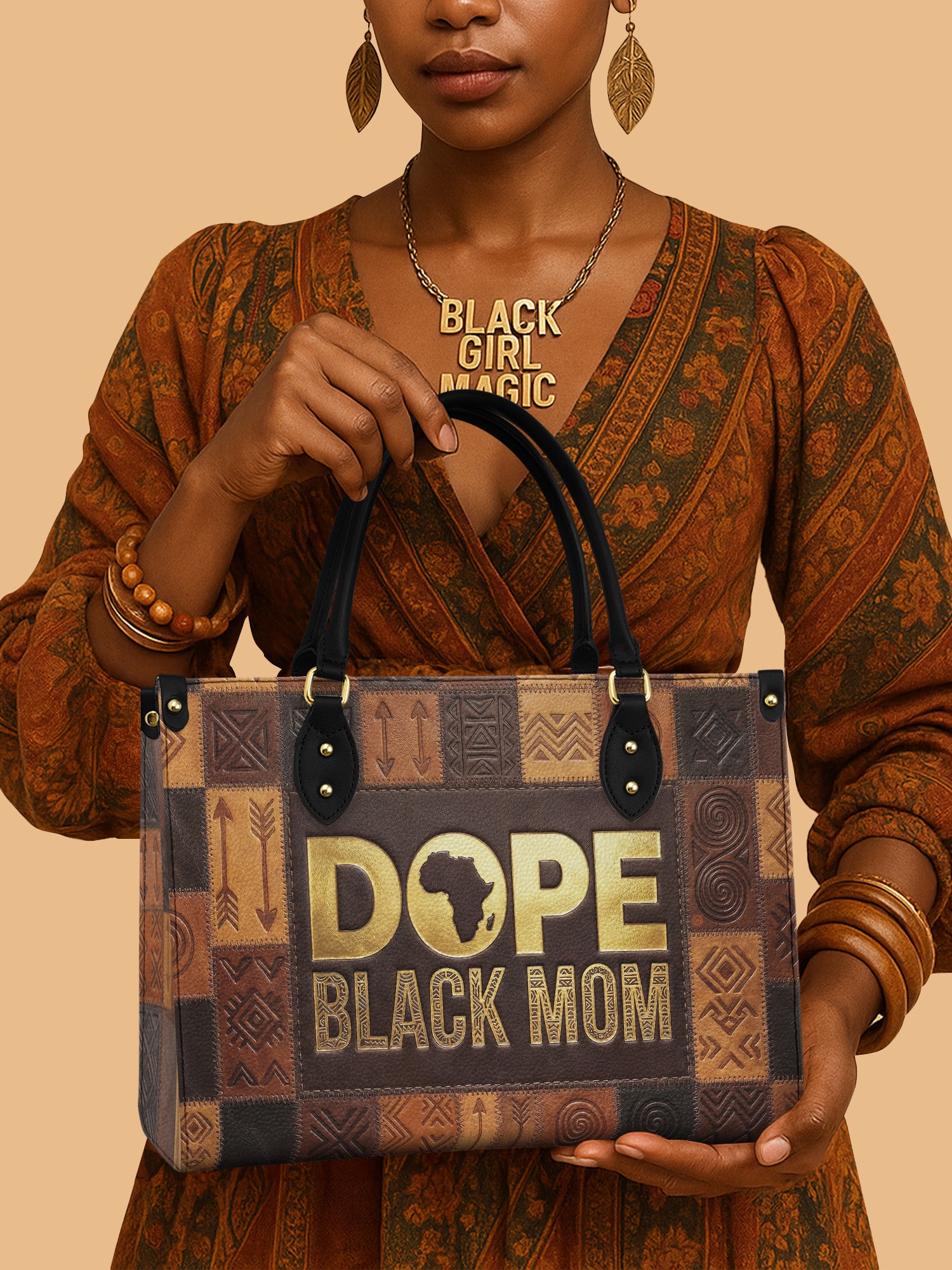 Dope Mom Legacy Premium Leather Handbag QR0TV269
