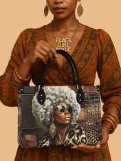 Bronze Leopard Premium Leather Handbag QR0TV260