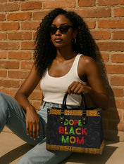 DOPE BLACK MOM Juneteenth Premium Leather Handbag QR0XD1033