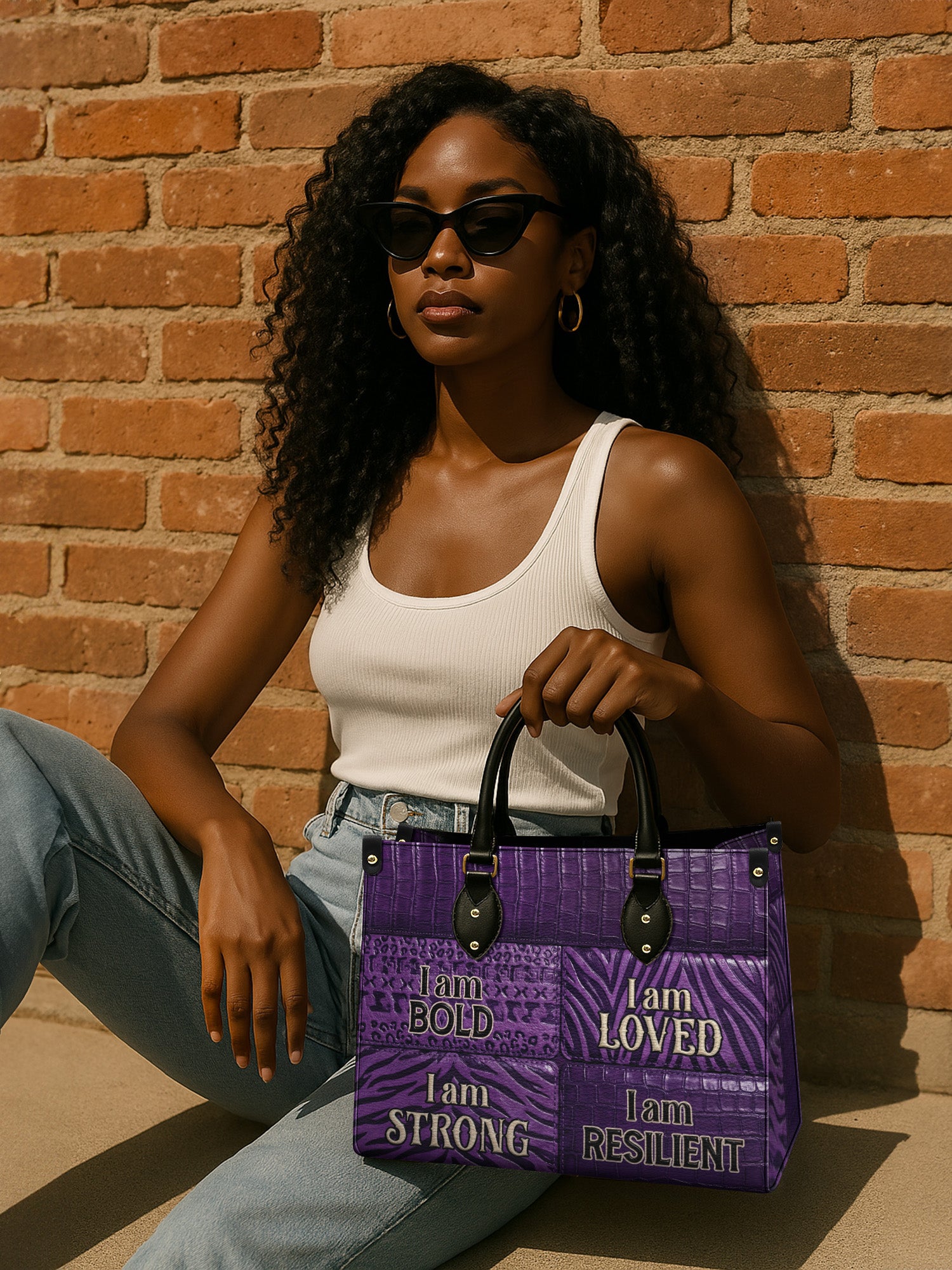 Resilient Spirit Premium Leather Handbag QR0XD1049