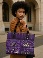 Resilient Spirit Premium Leather Handbag QR0XD1049
