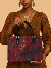 Rose Passion Premium Leather Handbag QR0HH130
