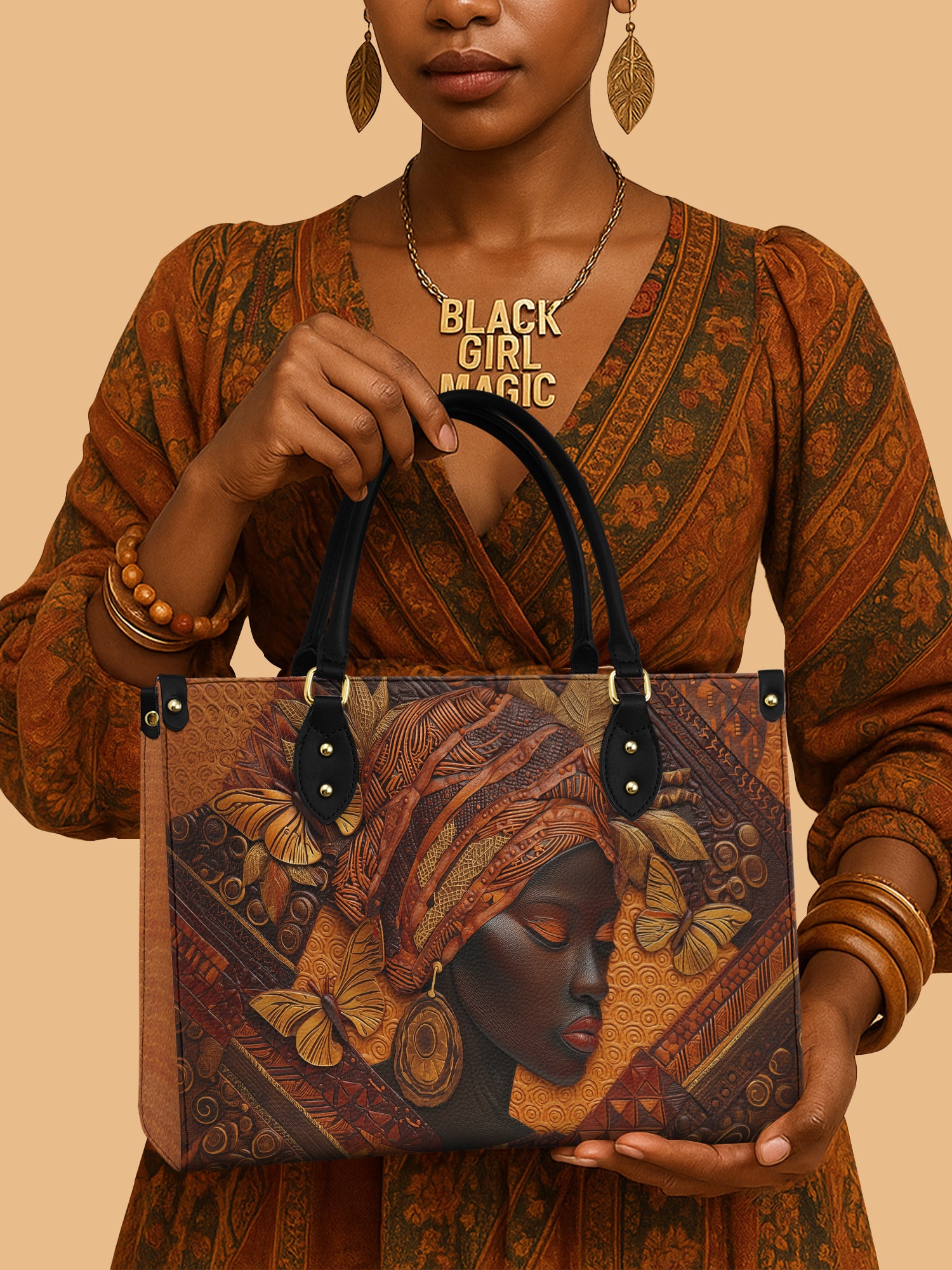 Ancestral Grace Premium Leather Handbag QR0TD624