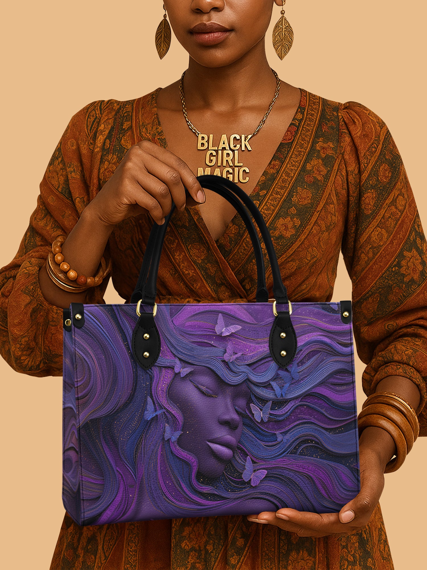 Lush Aura Premium Leather Handbag QR0TD231