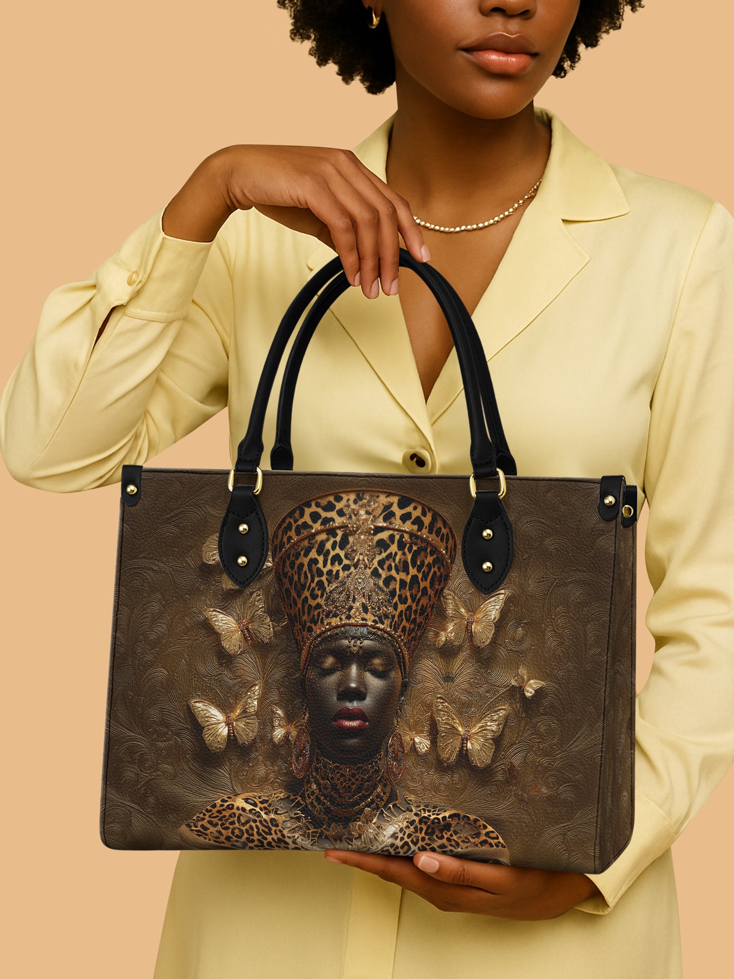 Angelic Affluence Premium Leather Handbag QR0XD641