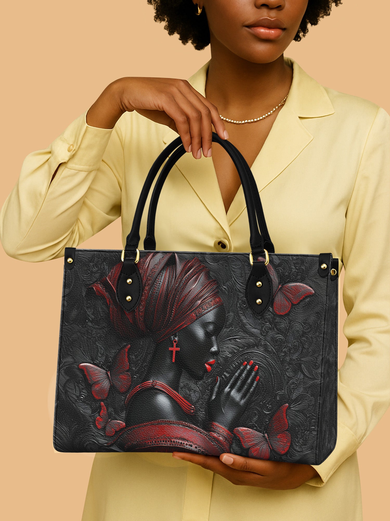 Sacred Roots Premium Leather Handbag QR0TD561