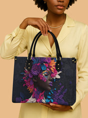 Amethyst Glow Premium Leather Handbag QR0TD223