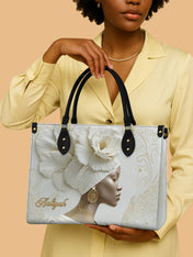 Luminous Bloom Premium Leather Handbag