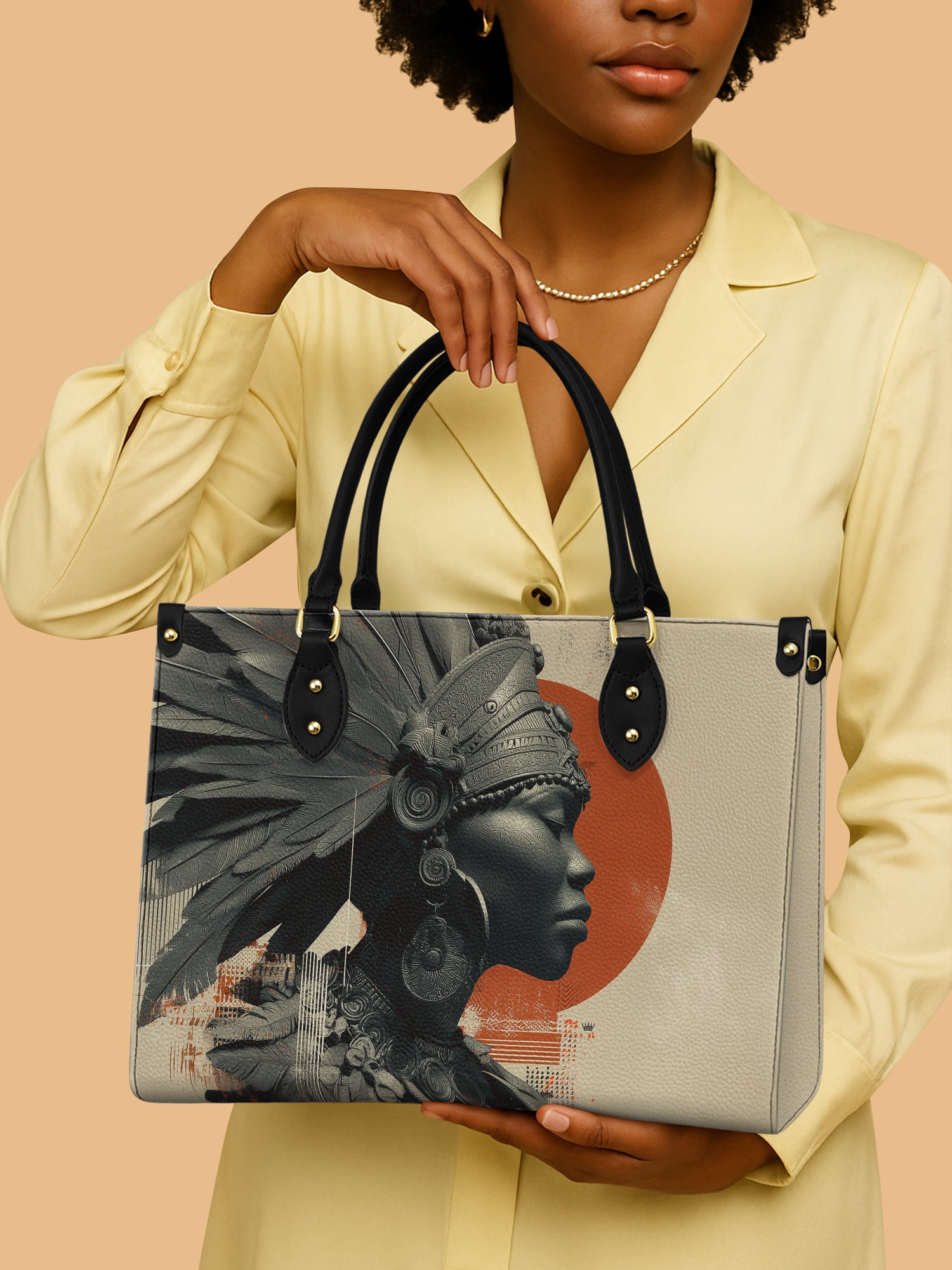 Zulu Warrior Premium Leather Handbag QR0HH139