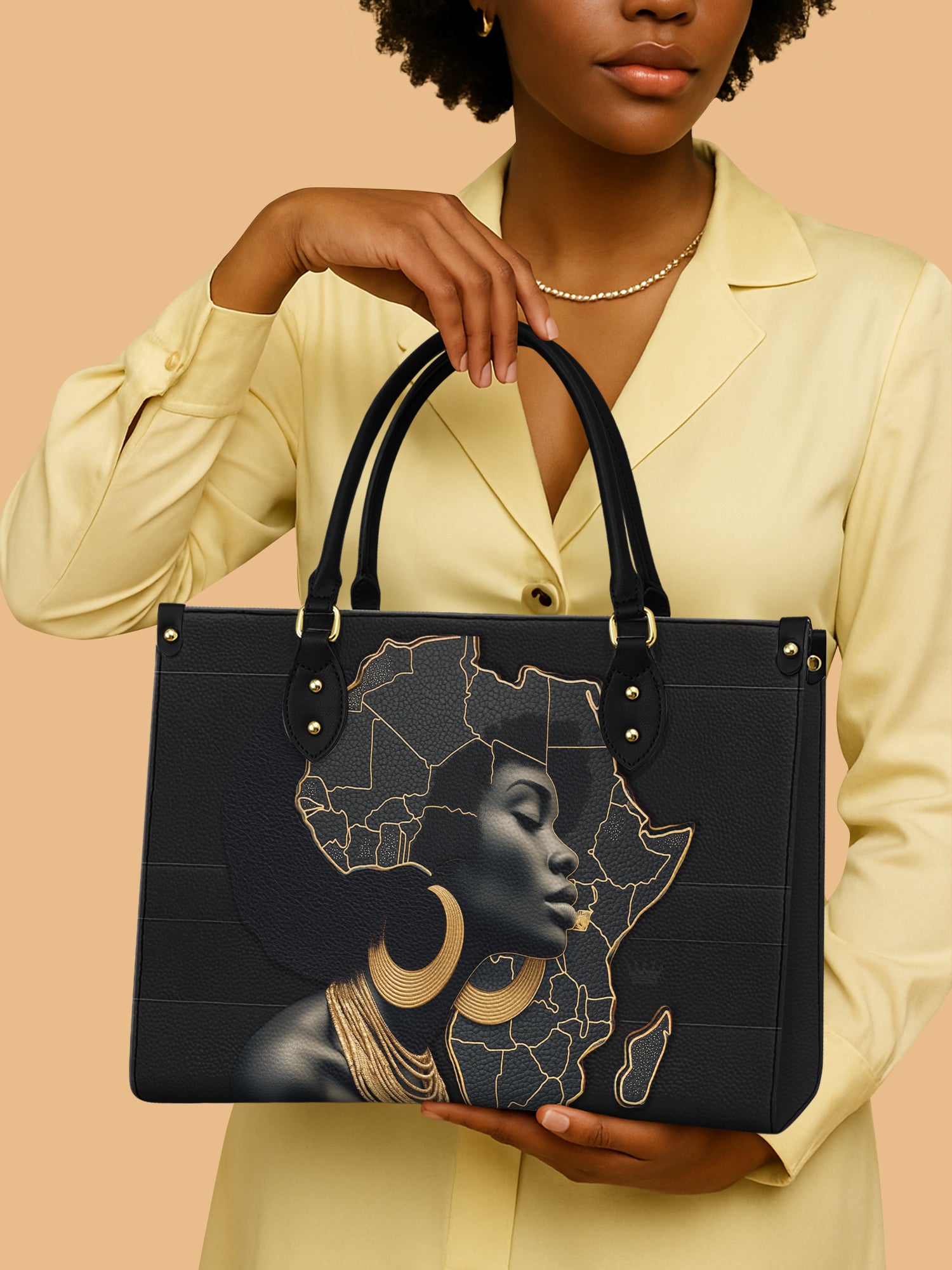 Africa Bound Premium Leather Handbag QR0TD174