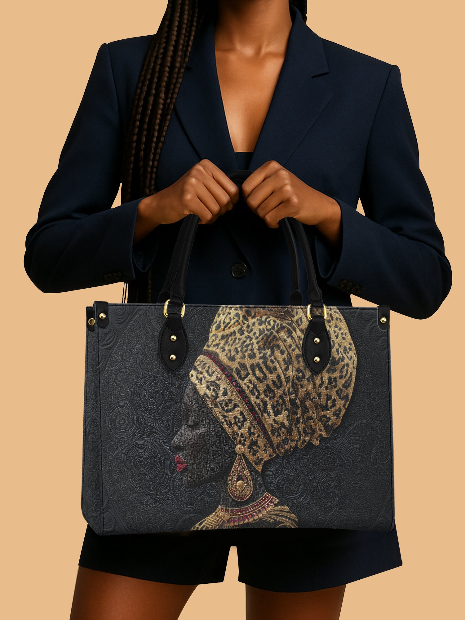 Akila Roots Premium Leather Handbag QR0XD455