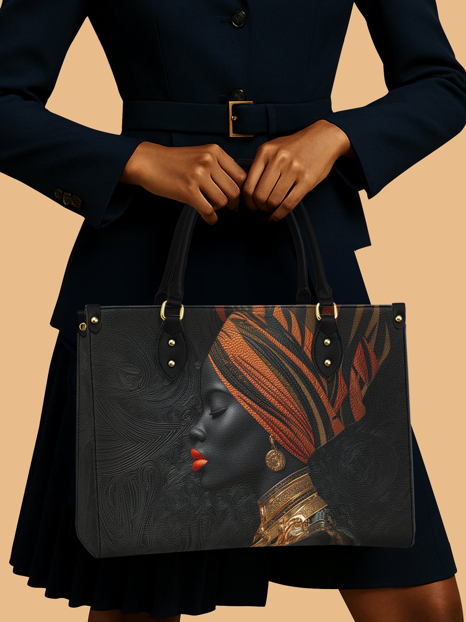 Ancestral Proud Premium Leather Handbag QR0XD457