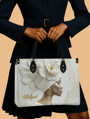 Luminous Bloom Premium Leather Handbag