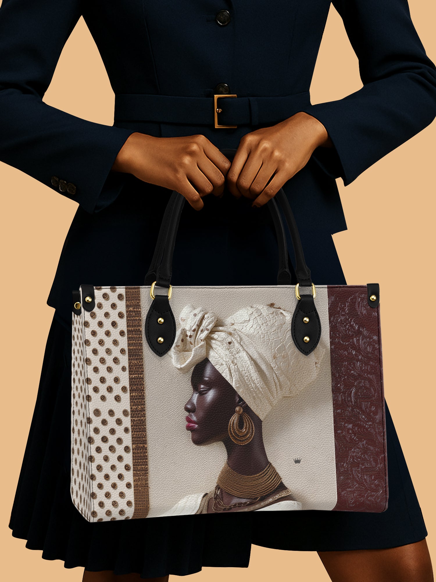 Ivory Luxe Premium Leather Handbag QR0XD569