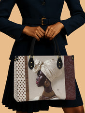 Ivory Luxe Premium Leather Handbag QR0XD569