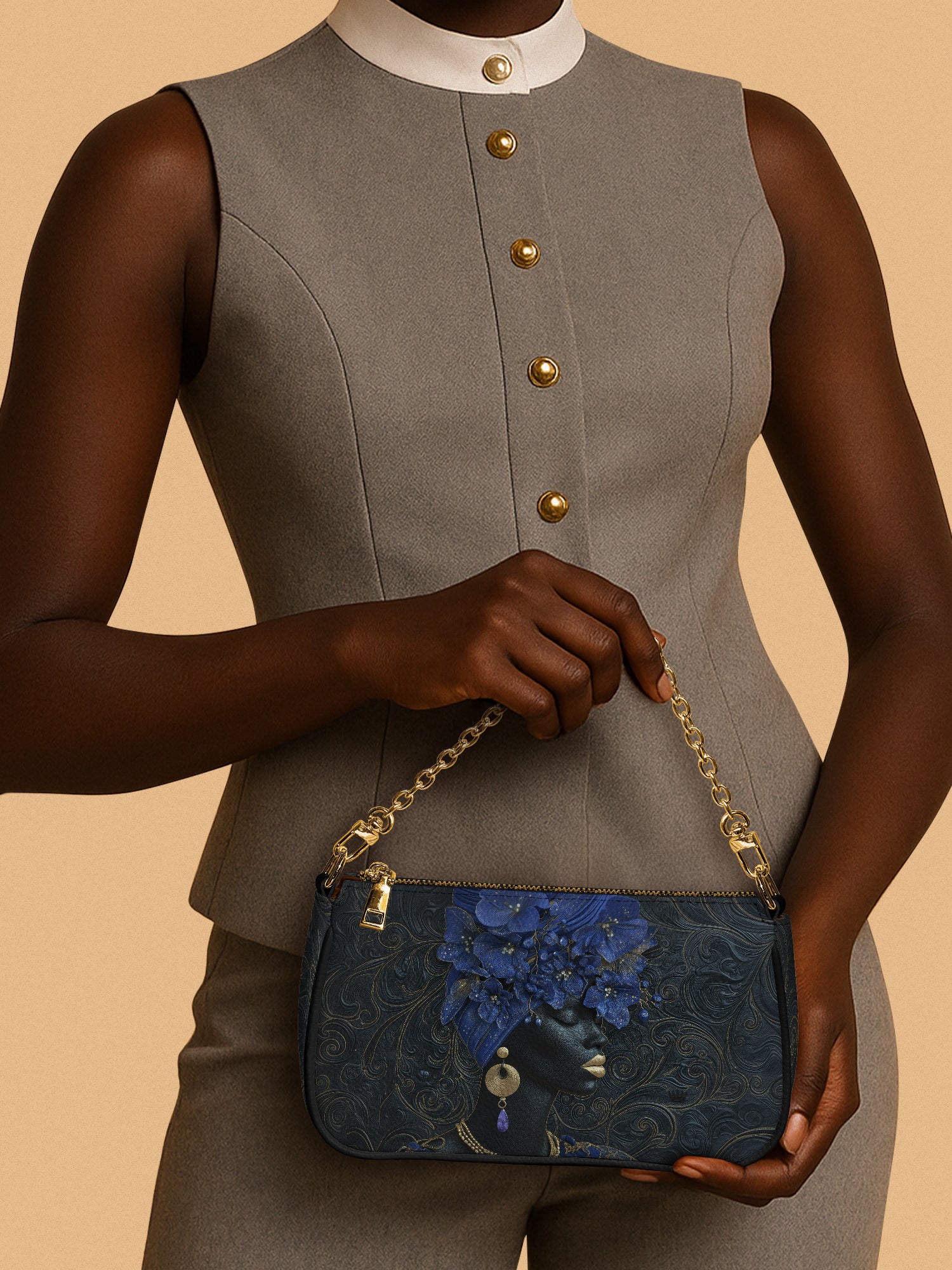 Bluebonnet Moon Empress Classic Zip Pochette QR0XD339